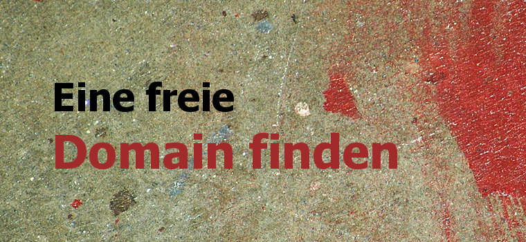 Eine freie Domain finden