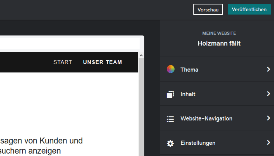 Firmenhomepage erstellen mit GoDaddy Schritt 8.1: Veröffentlichen