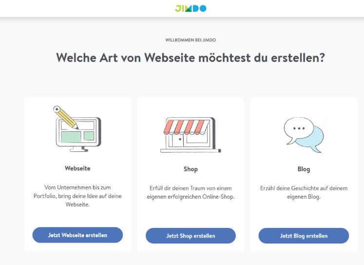 Fotografie Website erstellen mit Jimdo Schritt 2