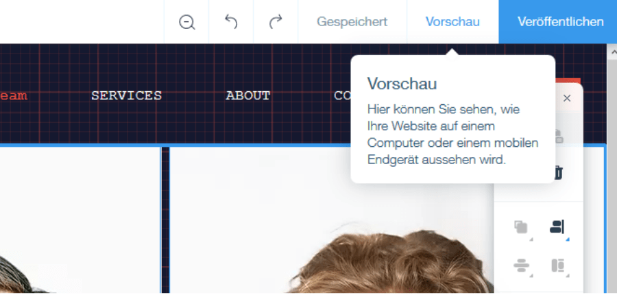 Firmenhomepage erstellen mit Wix Schritt 8: Website testen