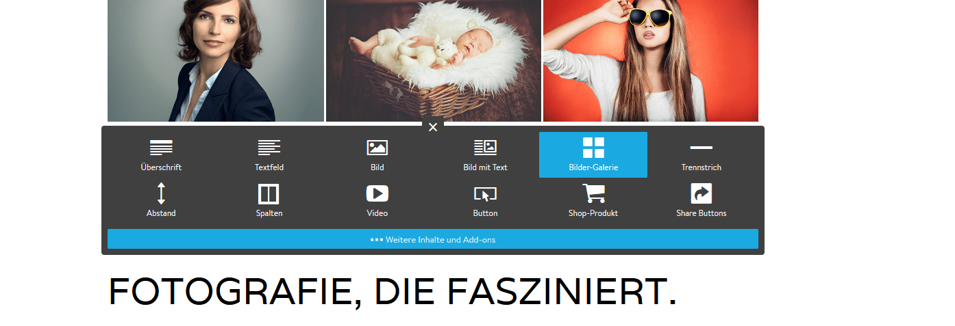 Fotografie Website erstellen mit Jimdo Schritt 6