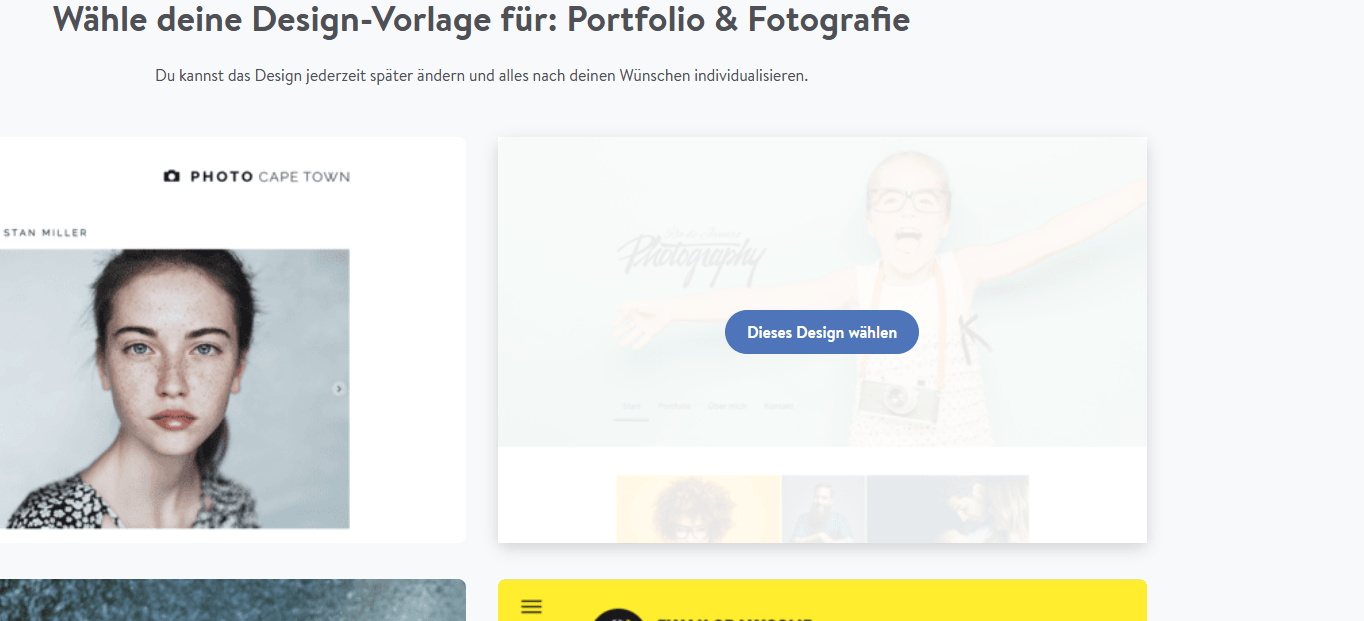 Fotografie Website erstellen mit Jimdo Schritt 3.2