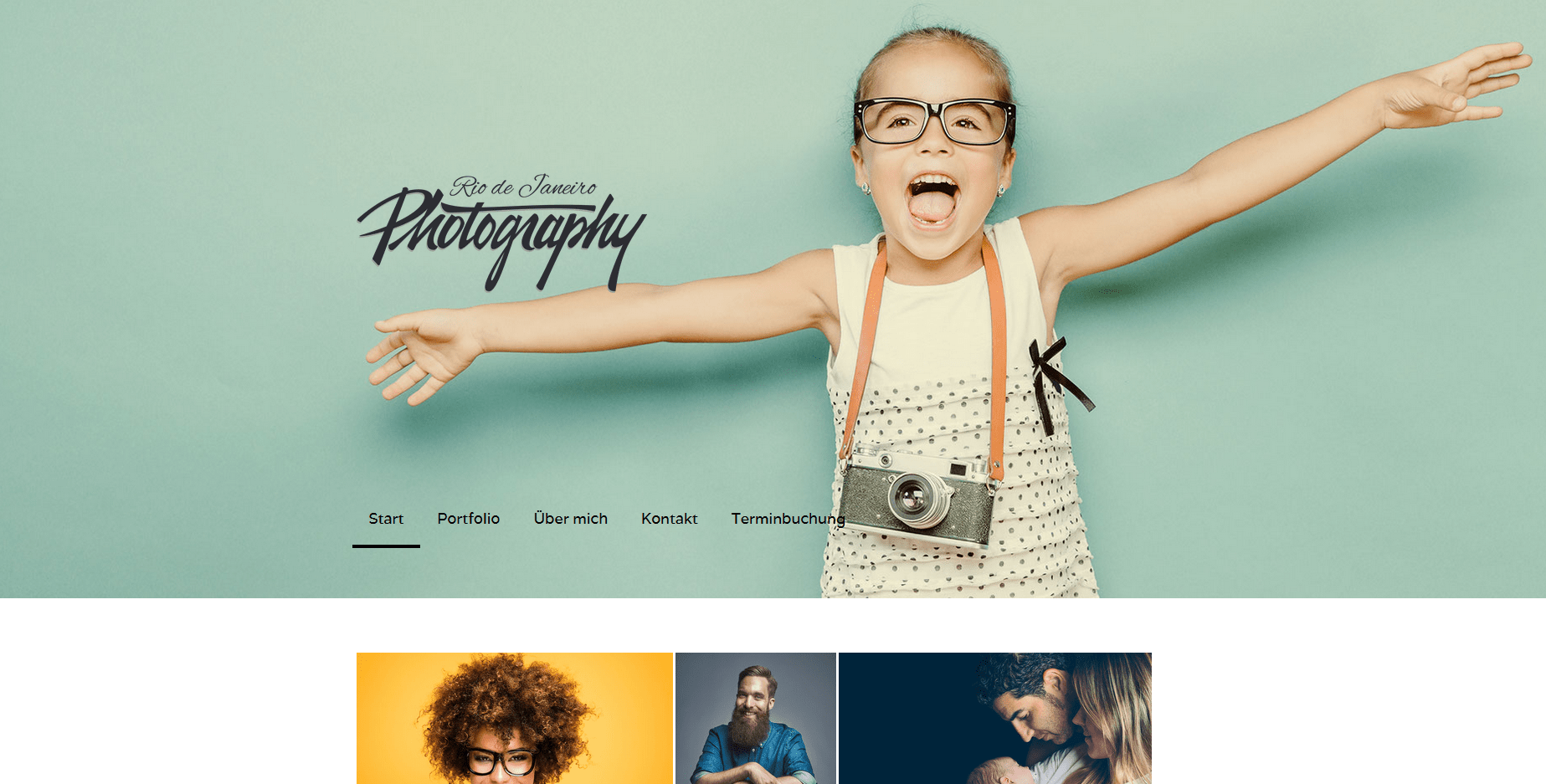 Fotografie Website erstellen Jimdo Beispieltemplate 3