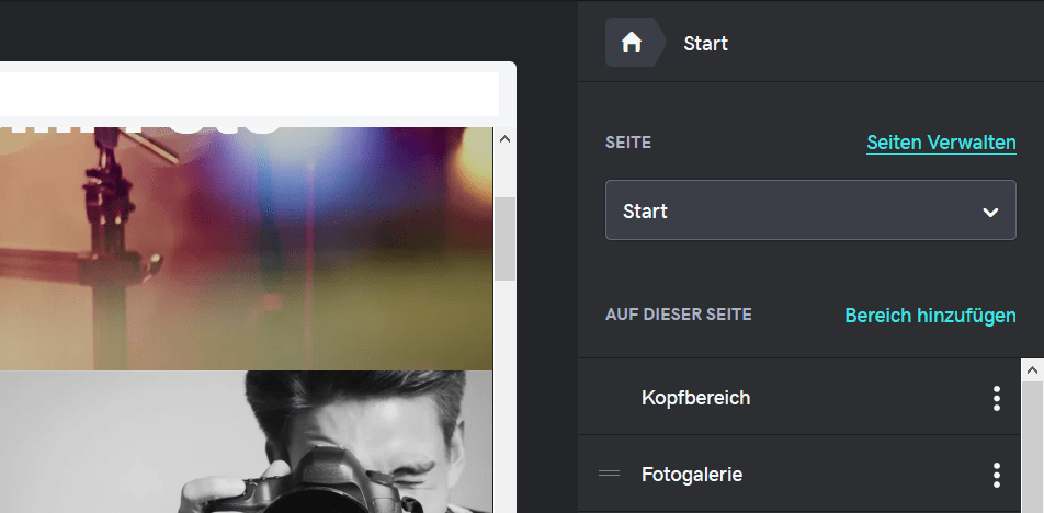 Fotografie Website erstellen mit GoDaddy Schritt 6.2