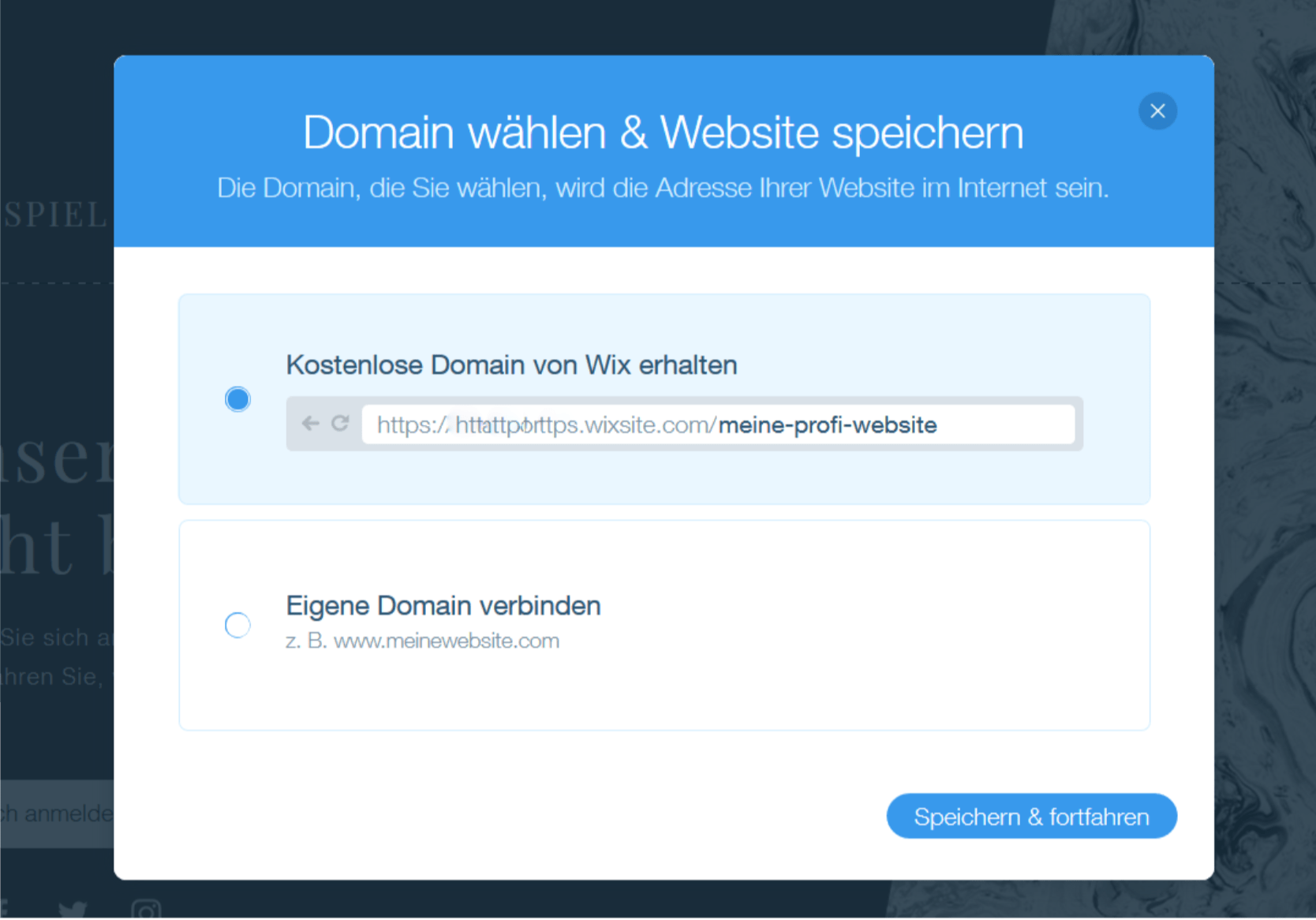 Professionelle Website erstellen mit Wix - Anleitung Schritt 10