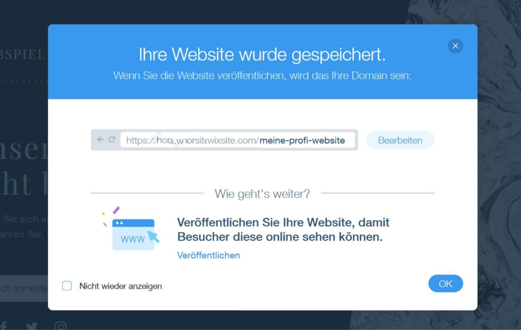 Professionelle Website erstellen mit Wix - Anleitung Schritt 11