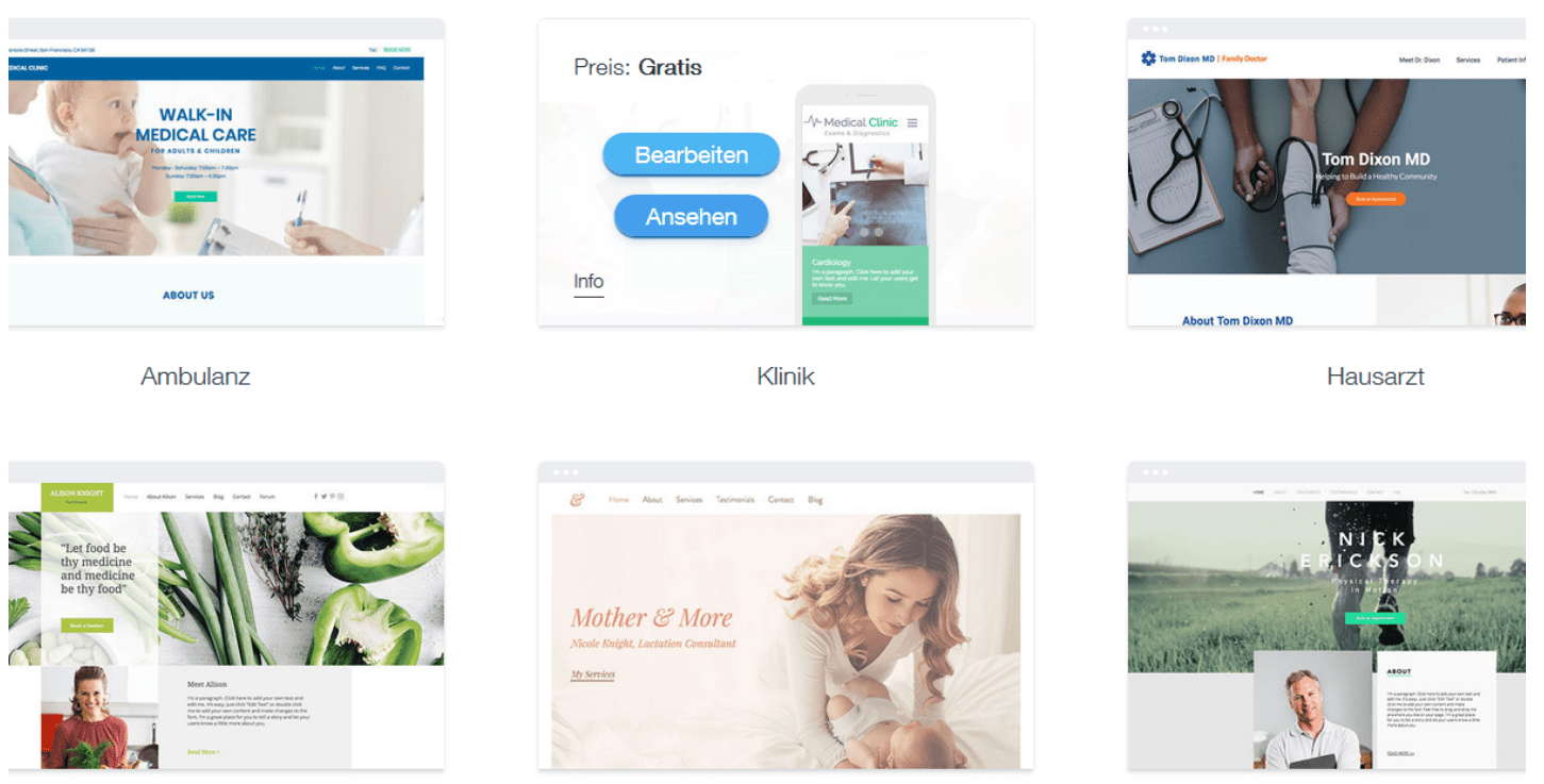 Website für Ärzte erstellen mit Wix - Anleitung Schritt 7