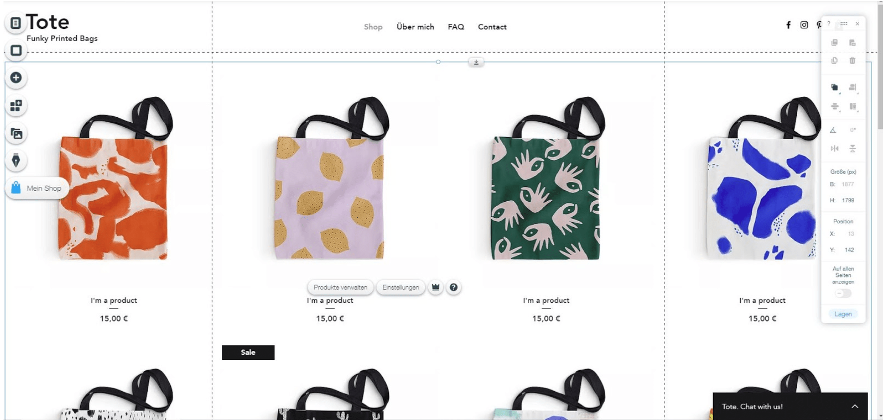 Eigenen Online-Shop erstellen mit Wix - Anleitung Schritt 8