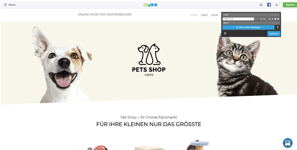 Eigenen Online-Shop erstellen mit Jimdo - Anleitung Schritt 8