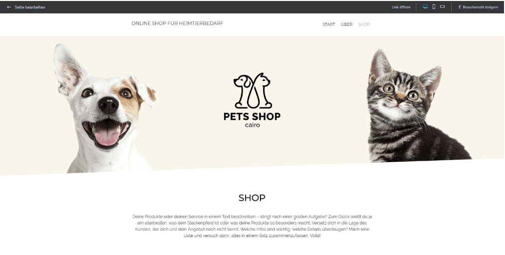 Eigenen Online-Shop erstellen mit Jimdo - Anleitung Schritt 10