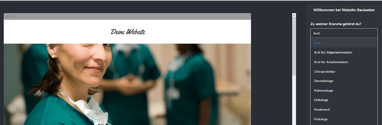 Website für Ärzte erstellen mit GoDaddy - Anleitung Schritt 3
