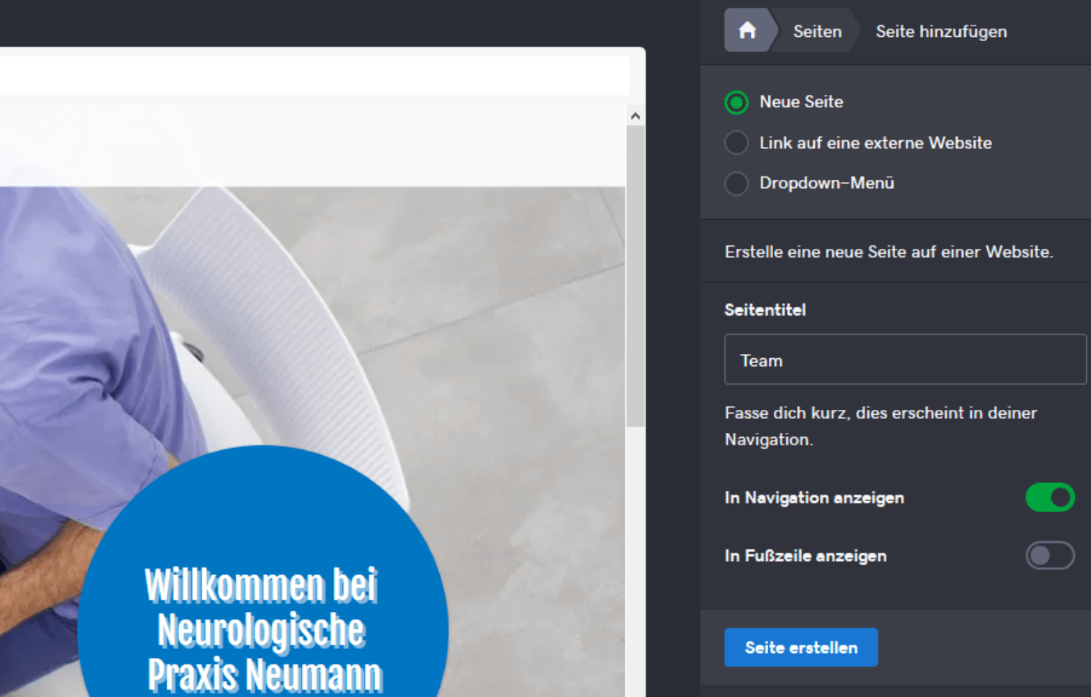 Website für Ärzte erstellen mit GoDaddy - Anleitung Schritt 10