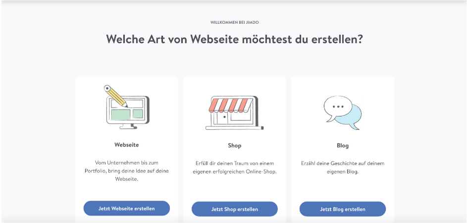 Kostenlose Website erstellen mit Jimdo - Schritt 2