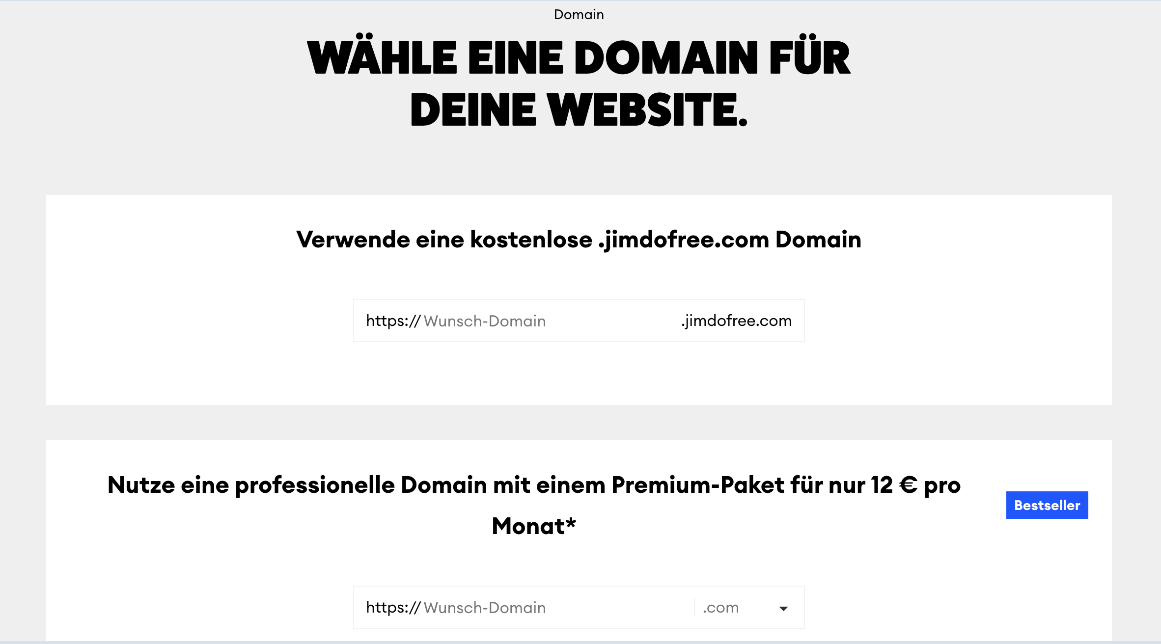 Jimdo Domain