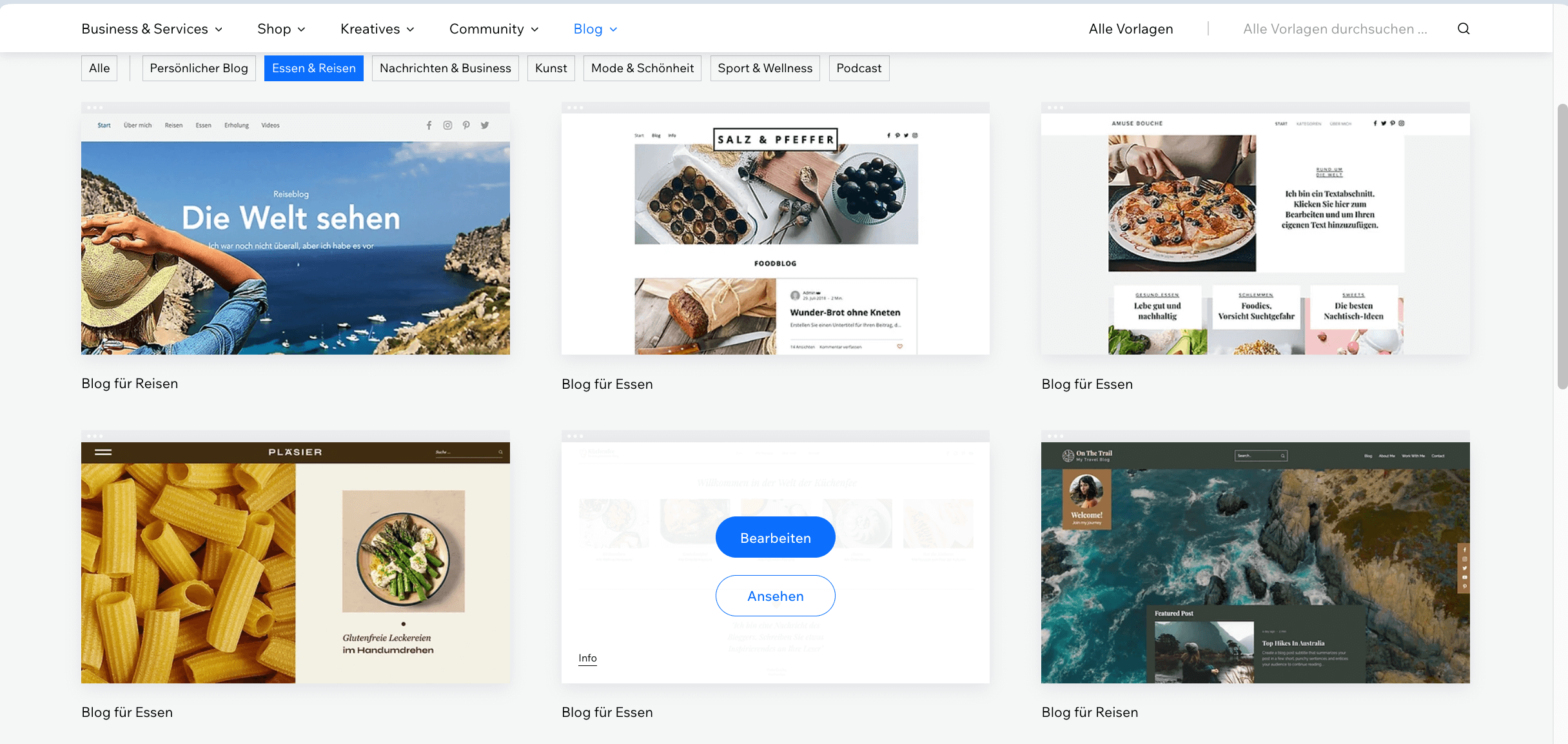 Wix Homepages