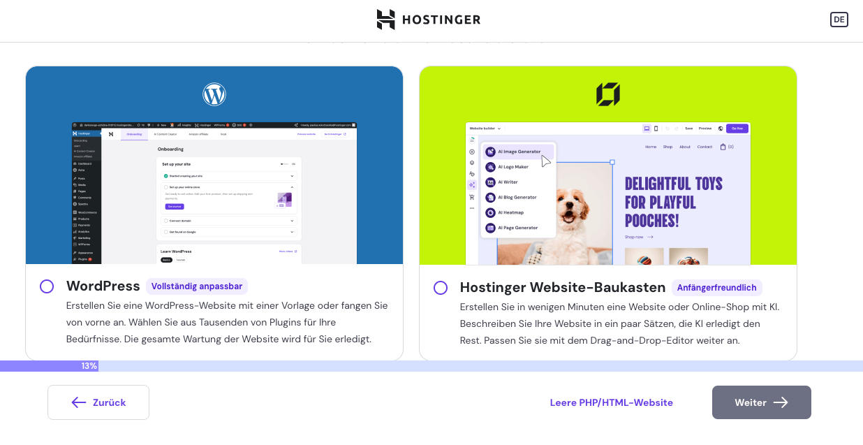 Hostinger Fragen