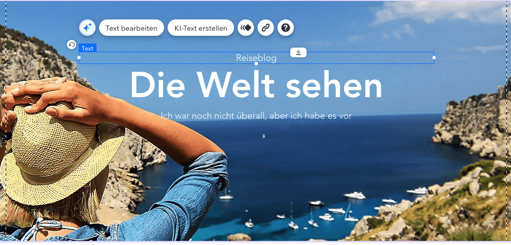Wix Reiseblog erstellen