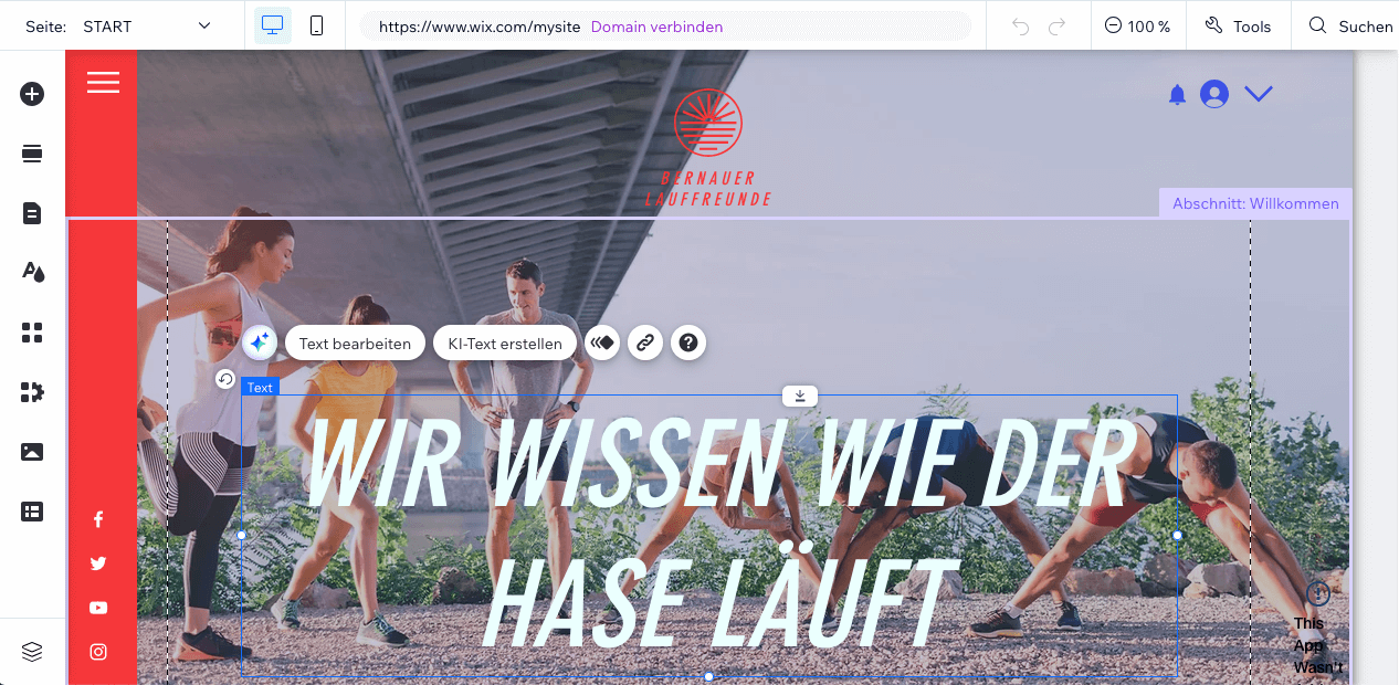 Wix Vereinshomepage erstellen