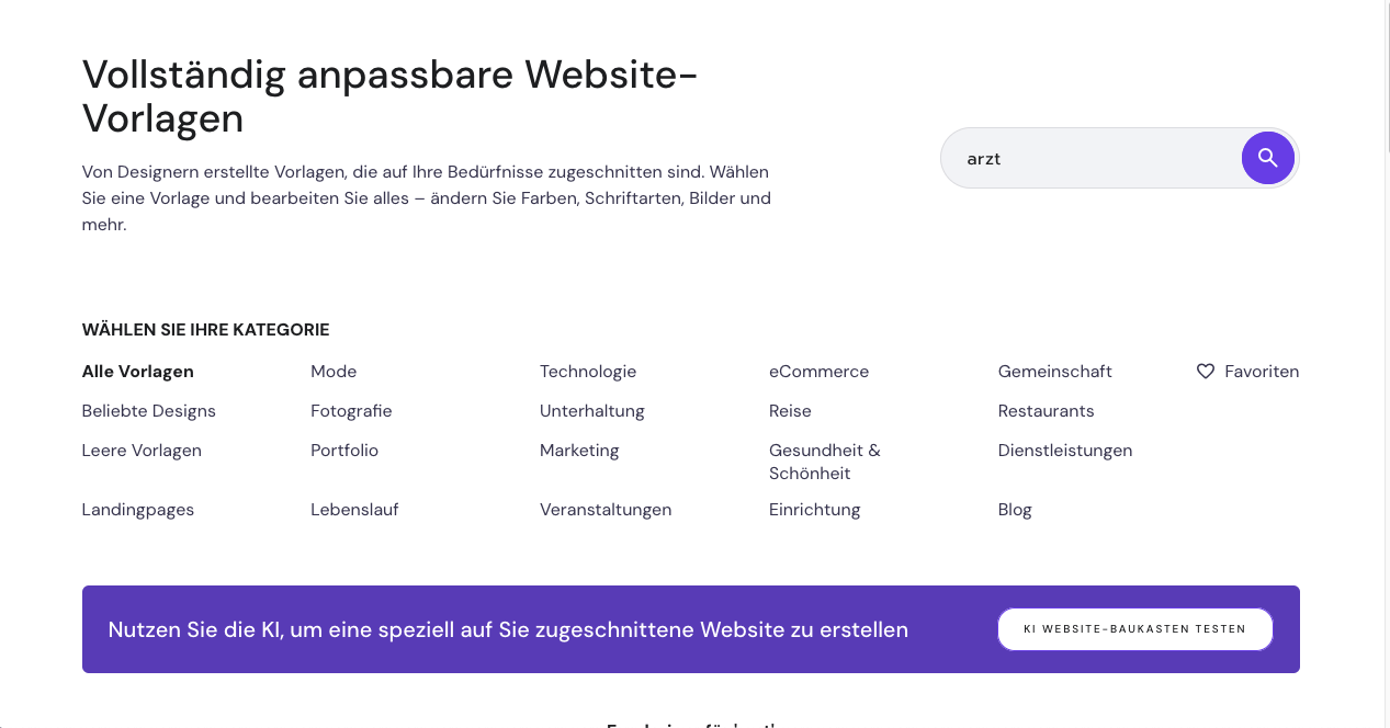 Hostinger Branchen